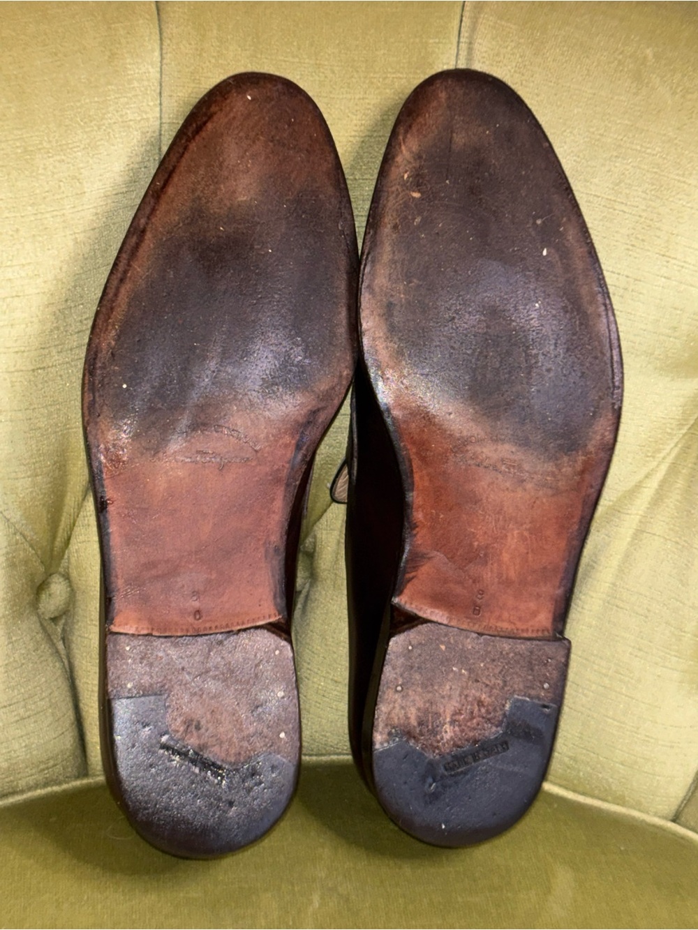 Vintage Salvator Ferragamo Paris Contrast Penny Loafer Men’s 8 D Brown Ivory - Picture 8 of 15